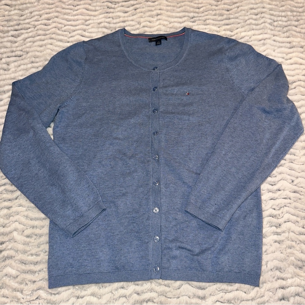 Tommy Hilfiger Light Blue Cardigan Sweater